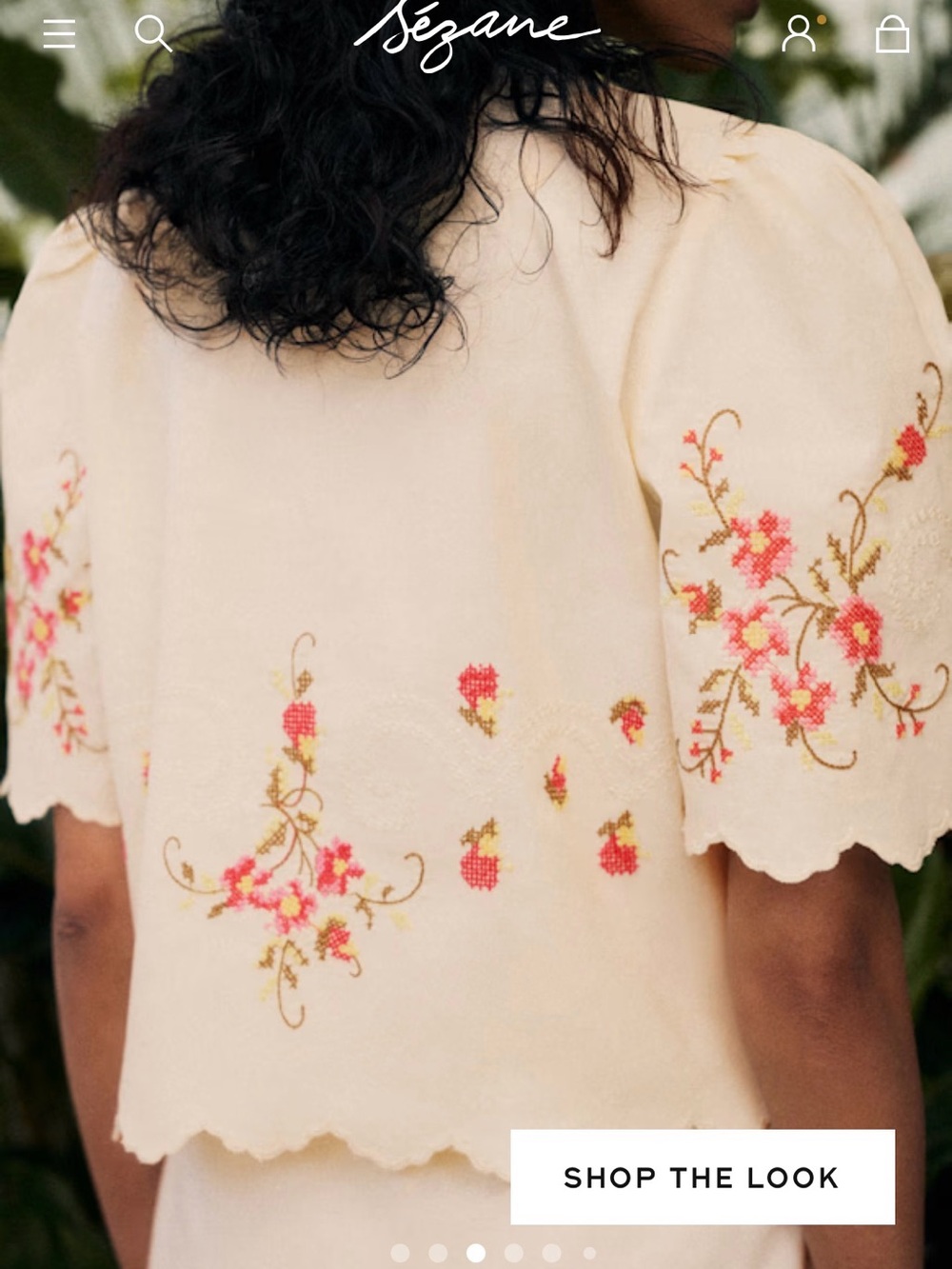 NWT ZELIA BLOUSE - SÉZANE X ANDION - Picture 4 of 9